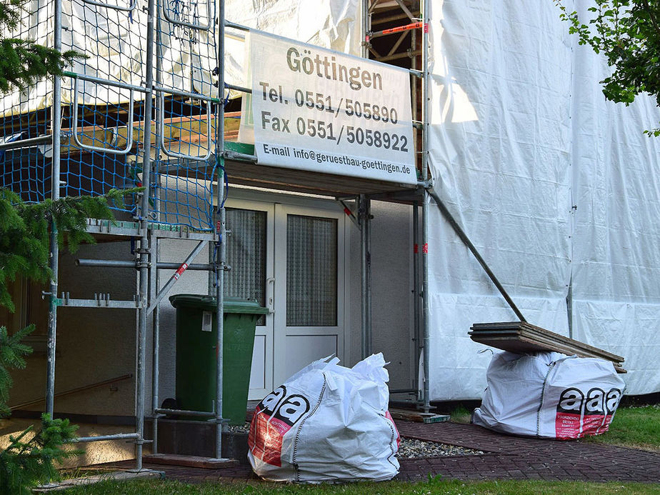 Renovierungsarbeiten am Pfarrhaus der Katholischen Kirchengemeinde Zierenberg